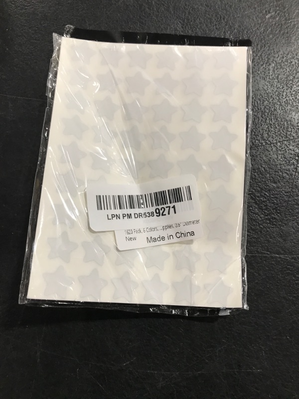 Photo 1 of 1620 Pack, 6 Colors, Holographic Small Star Stickers for Kids Reward, Behavior Chart, School Classroom Student Teacher Supplies, 0.6" Diameter