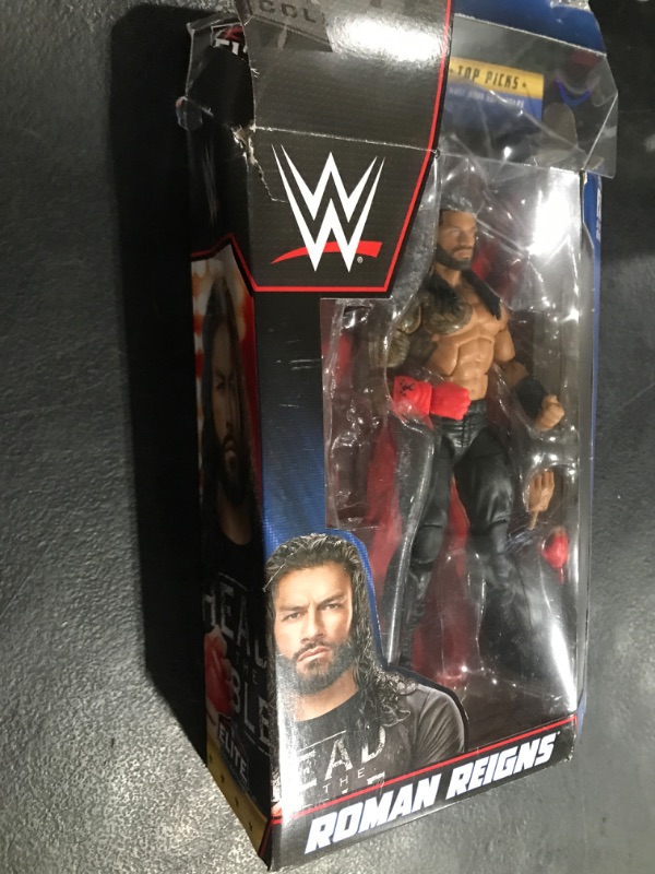 Photo 1 of Mattel WWE Elite Collection Top Picks Action Figure & Accessories Set, Roman Reigns 6-inch Collectible with Articulation & Interchangeable Parts