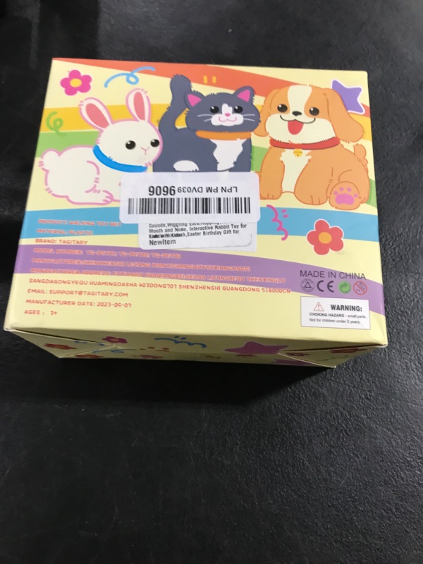Photo 1 of Tagitary Plush Toys Bunny Electronic Toy with Sounds,Wiggling Ears,Hopping,Twitching Mouth and Nose, Interactive Rabbit Toy for Kids with Leash,Easter Birthday Gift for Toddlers Kids