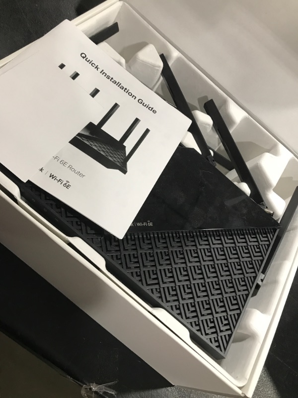 Photo 1 of TP-Link AXE5400 Tri-Band WiFi 6E Router (Archer AXE75)- Gigabit Wireless Internet Router, ax Router for Gaming, VPN Router, OneMesh, WPA3, Black