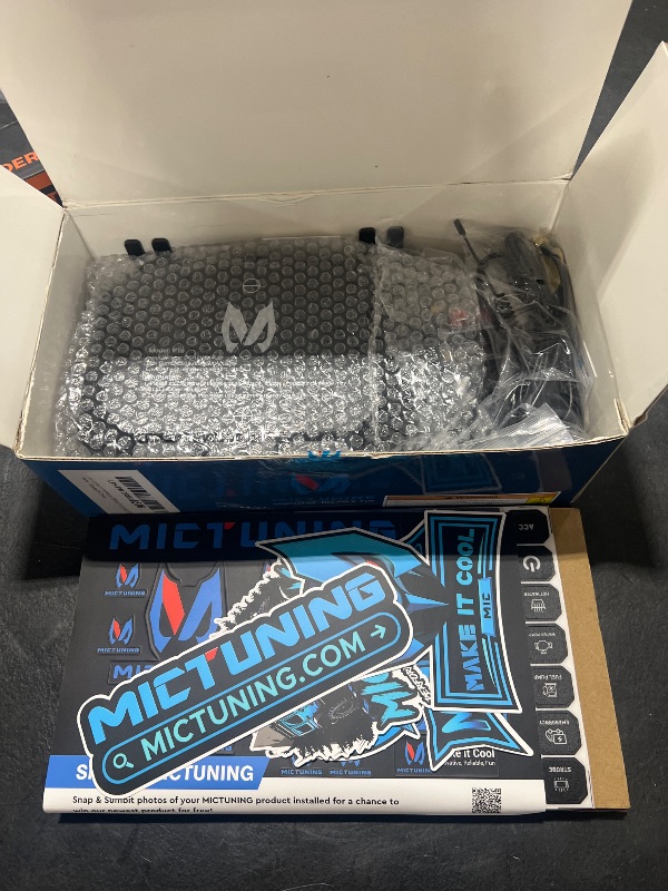 Photo 1 of MICTUNING P1s Wireless RGB 8 Gang Switch Panel, Remote Control Range Up to 165FT Plug and Play Multifunction Toggle Momentary Strobe Circuit Control Relay System Box for Off Road Truck SUV UTV RV