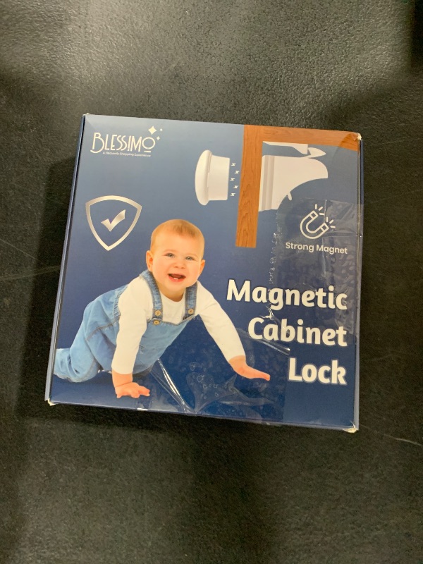 Photo 1 of 12 Pack Magnetic Cabinet Locks Baby Proofing with 12 locks and 2 Keys - Blessimo Child Locks For Kitchen, Cabinets and Drawers - 3M Adhesive Easy Installation