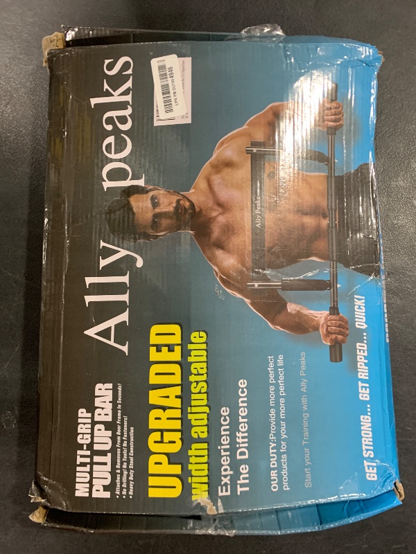 Photo 1 of Ally Peaks Pull Up Bar for Doorway,Multiple Levels Width Adjustable Pull Up Bar Accurately Match Wide and Narrow doorframe,Indoor Chin-Up Bar Workout Bar,USA Original Patent