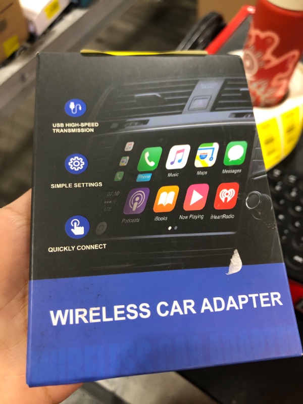 Photo 1 of 2025 Upgraded Wireless CarPlay Adapter for iPhone, Convert Wired to Wireless Apple Carplay Dongle, Plug & Play Auto Connect Easy Use for Cars from 2017 (Check Compatibility First)