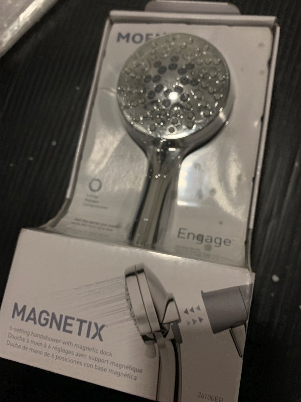 Photo 1 of Moen 26100EP Engage 3.5-inch Six-Function Removable Handheld Showerhead with Eco-Performance and Magnetic Docking System, Chrome