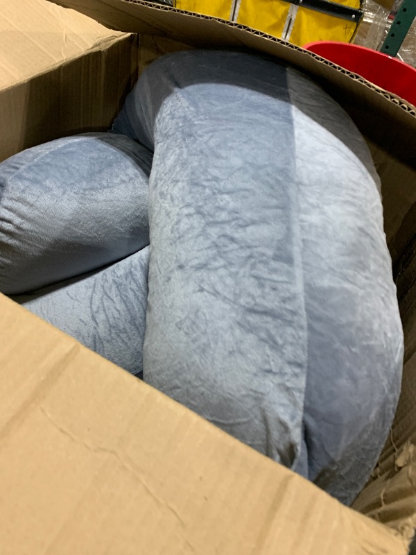 Photo 1 of MOON PARK Pregnancy Pillows for Sleeping - U Shaped Full Body Maternity Pillow with Removable Cover - Support for Back, Legs, Belly, HIPS - 57 Inch Pregnancy Pillow for Women - Grey
