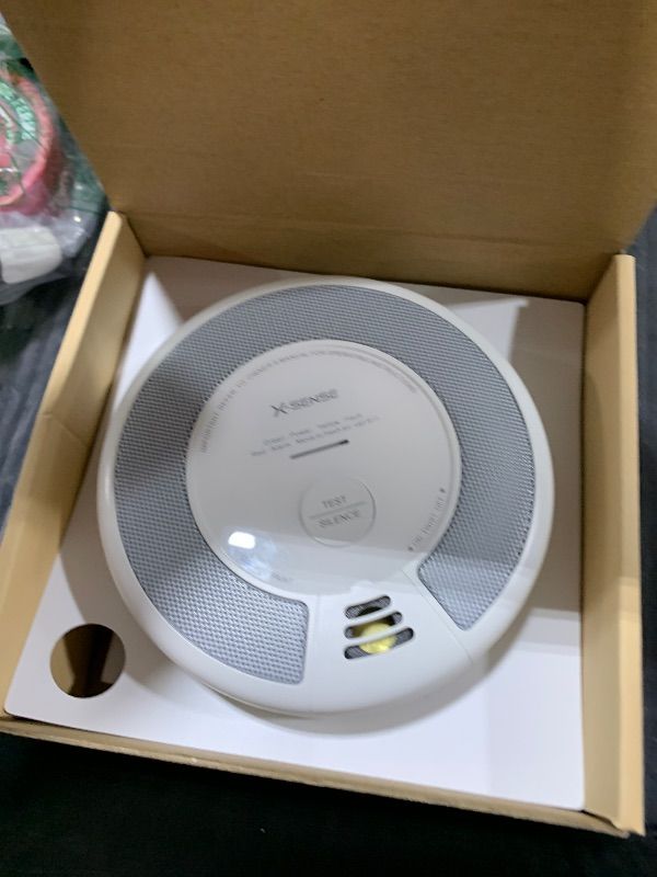 Photo 1 of X-Sense 2-in-1 Smoke and Carbon Monoxide Detector Alarm (Not Hardwired), 10-Year Battery-Operated Dual Sensor Fire & CO Alarm, SC06, 1-Pack