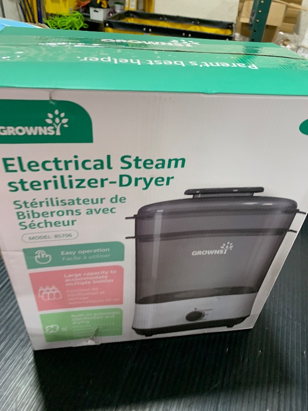 Photo 1 of GROWNSY Bottle Sterilizer and Dryer, Electric Steam Baby Bottle Sterilizer, Bottle Sanitizer for Baby Bottles & Pacifiers, Breast Pump Parts