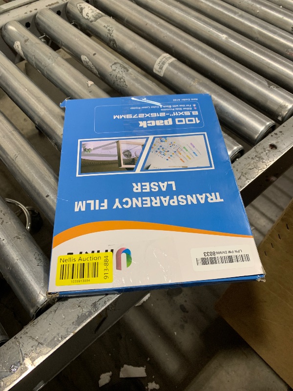 Photo 1 of Uinkit 100 Sheets Laser Transparency Film 8.5x11 Color Transparent Paper OHP Clear Overhead Projector Film 8.5x11" for Laser Jet Printer Copier Copy Copies Photo Transparent Film A4 Letter Size