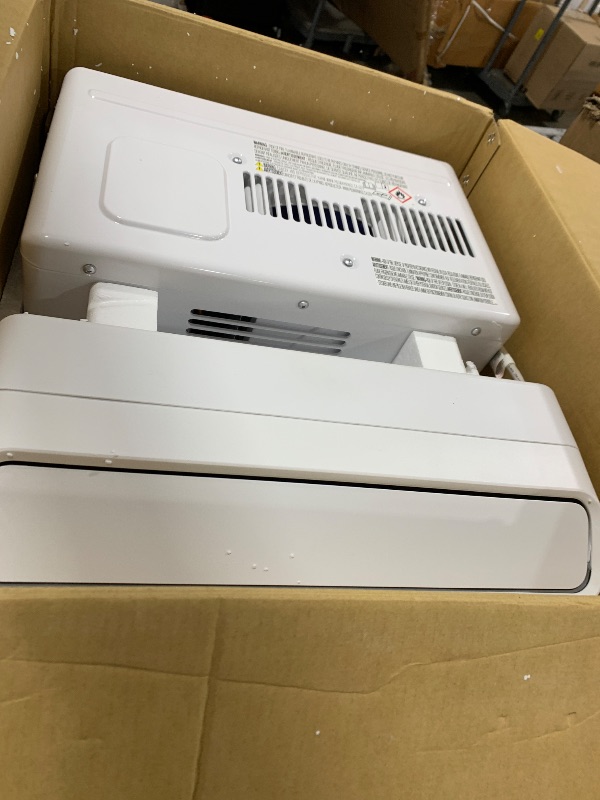 Photo 1 of Midea 8,000 BTU U Shaped Smart Inverter Window Air Conditioner, Cools up to 350 Sq. Ft., Ultra Quiet with Open Window Flexibility, Works with Alexa/Google Assistant, 35% Energy Savings, Remote Control