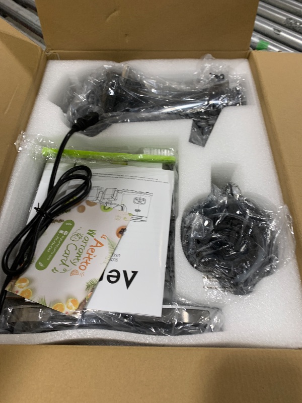Photo 1 of Aeitto Cold Press Juicer Machines, 3.6 Inch Wide Chute, Large Capacity, High Juice Yield, 2 Masticating Juicer Modes, Easy to Clean Slow Juicer for Vegetable and Fruit, Silver