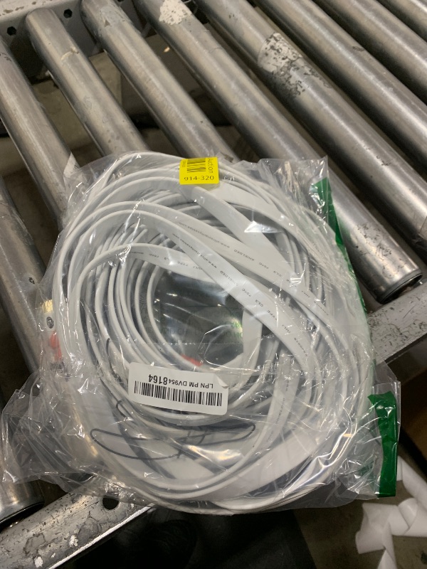 Photo 1 of Flat Cable HDMI - 2.0 - High Speed HDMI Flat Wire, by Ultra Clarity - CL3 Rated - Audio Return Channel (ARC) 4K Ultra HD 2160p / Bandwidth up to 18Gbps / 3D HD 2 X 1080p Ready (50 feet 1-Pack)