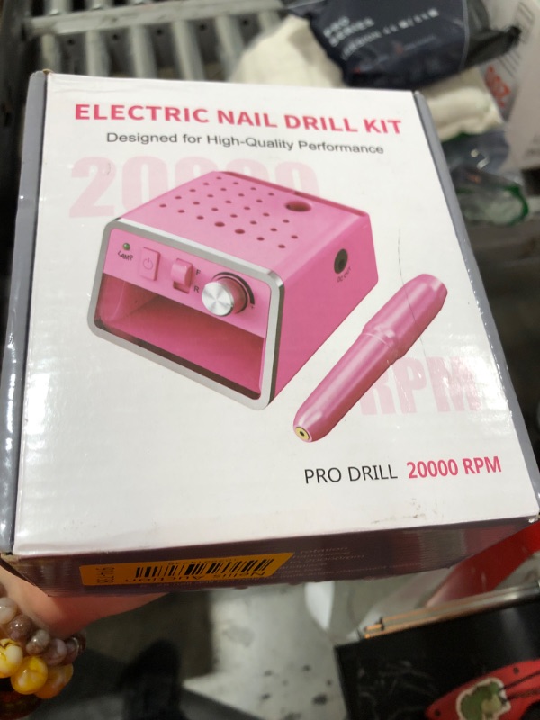 Photo 1 of Subay Nail Drill Machine Electric File, Portable for Acrylic Gel Dip Powder Nails, Nail Drill Kit for Manicure Pedicure, Nail Set with Everything, Purple