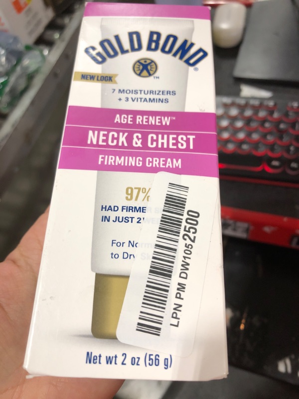 Photo 1 of Gold Bond Age Renew Neck & Chest Firming Age Renew Cream, 2 oz., Clinically Tested Skin Firming Cream