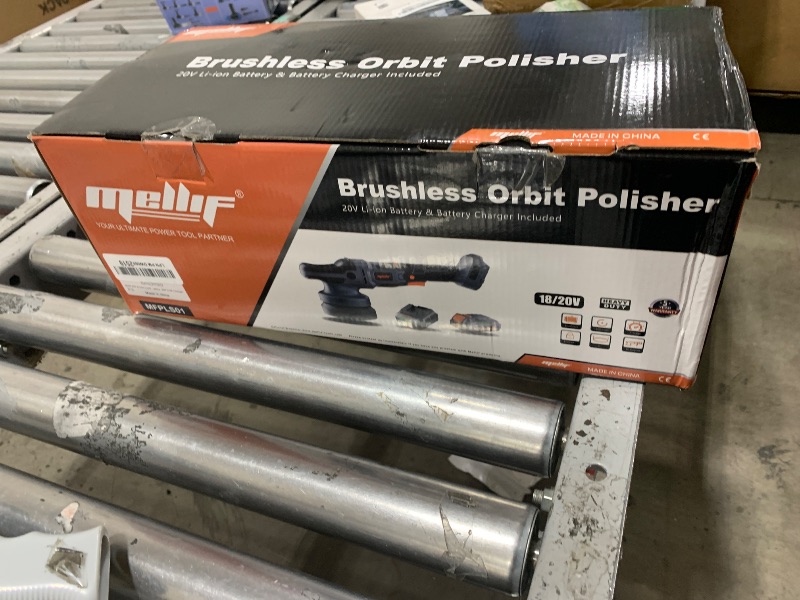 Photo 1 of Mellif Brushless Car Buffer Polisher Compatible with Dewalt 20v Max Battery, 6" Cordless DA Random Orbit Waxer, 4.0Ah Battery Kits, 5500 OPM, 6 Variable Speeds, Detachable Handle for Car Detailing