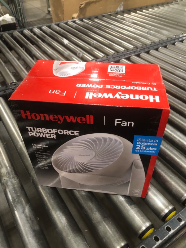 Photo 1 of Honeywell HT-904 TurboForce Tabletop Air Circulator Fan, Small, White – Quiet Personal Fan for Home or Office, 3 Speeds and 90 Degree Pivoting Head