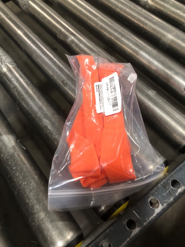 Photo 1 of 8PCS Soft Loop Tie Down Straps, 1800Lbs Load Capacity & 4800Lbs Breaking Strength, Solid Auxiliary Straps for Securing ATV, UTV, Motorcycles, Scooters, Dirt Bikes, Lawn & Garden Equipment (Orange)
