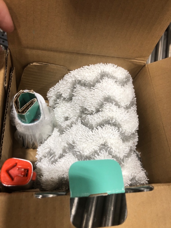 Photo 1 of Shark S1000 Steam Mop with 2 Dirt Grip Pads, Lightweight, Safe for all Sealed Hard Floors like Tile, Hardwood, Stone, Laminate, Vinyl & More, Machine Washable, Removable Water Tank, White/Seafoam