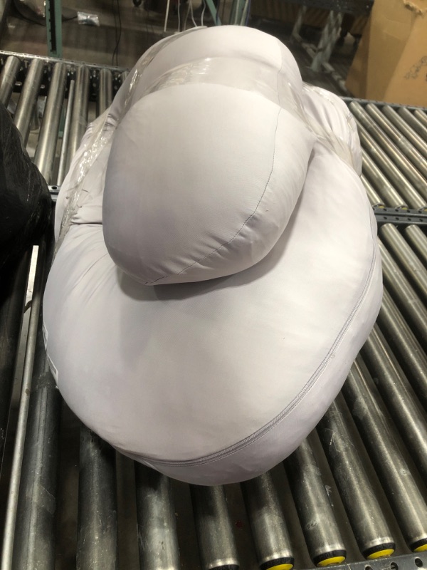 Photo 1 of Sasttie Pregnancy Pillows for Sleeping, U Shaped Cooling Full Body Pillow with Removable Cover, Pregnant Women Must Haves, Maternity Essential, Light Grey