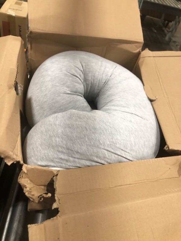 Photo 1 of Pharmedoc Pregnancy Pillows, C-Shape Full Body Pillow – Jersey Cover Dark Grey – Pregnancy Pillows for Sleeping – Body Pillows for Adults, Maternity Pillow and Pregnancy Must Haves, New Mom Gifts