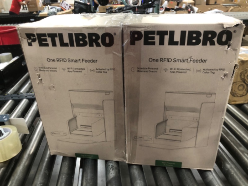 Photo 1 of PETLIBRO RFID Automatic Cat Feeders - 2 Cat Wi-Fi Feeders, 3L Auto Dispensers with Light Collar Tag, 1-10 Meals
