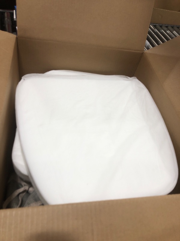 Photo 1 of AAAAAcessories D-Shaped Chair Cushions, 2" Thick Dining Chair Pads with Ties and Removable, Machine-Washable Cover, 17" x 16", Set of 6, Beige