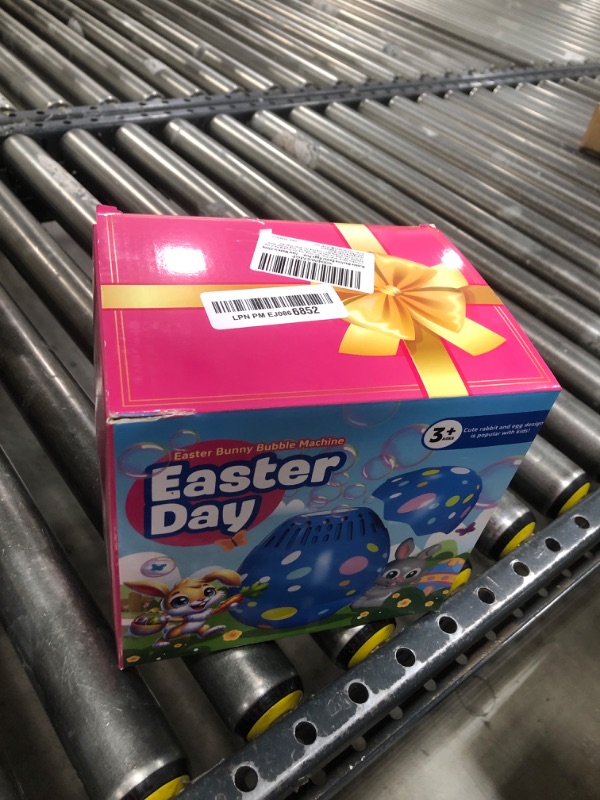 Photo 1 of Easter Egg Bubble Machine for Kids Automatic Bubble Blower Rabbit Bubble Maker for Outdoor Easter Party Gift for Toddlers Hot Pink