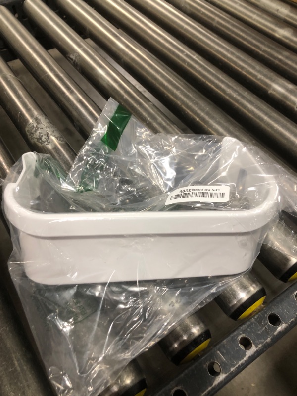 Photo 1 of PartsBroz 240351601 Freezer Door Shelf Bin for Frigidaire Freezer Door Shelf Replacement, Kenmore, Crosley, Westinghouse Refrigerator Freezer White Bottom Lower Side Bins Shelves AP2115974 PS430027