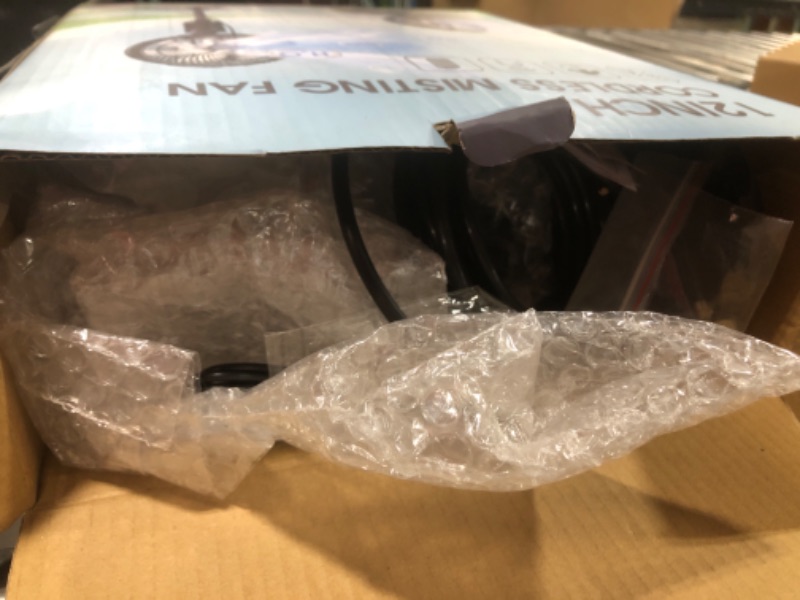 Photo 1 of Misting Fan Portable, 20000mAh 12-Inch Outdoor Misting Fan for Patios Outside, 2 In 1 Pedestal & Tabletop Oscillating Fans with Misting Kit, Rechargeable Cooling Fans with Remote/Mist/7 Gear/Timer