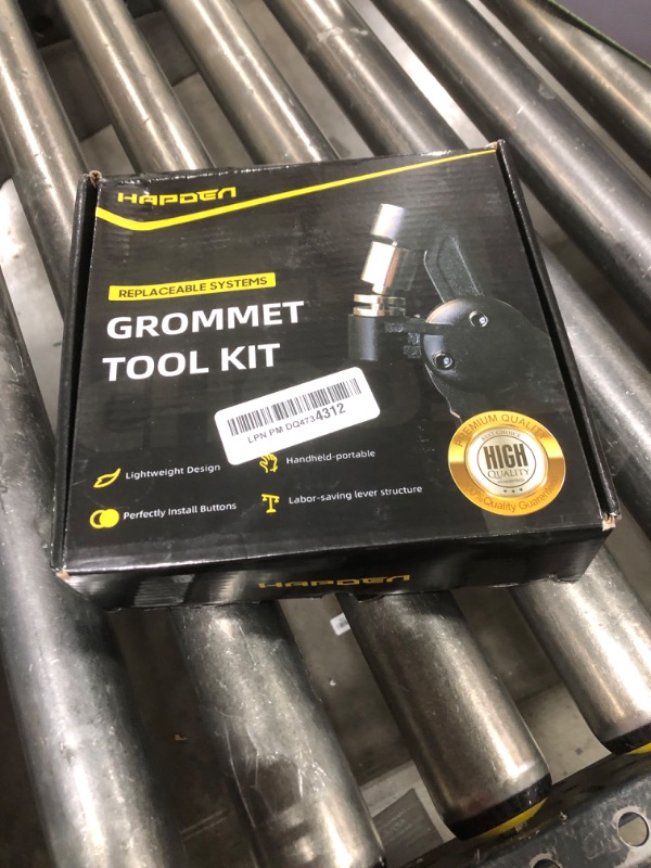Photo 1 of HAPDEN Grommet Tool Kit, 3/8 inch Handheld Eyelet Kit Manual Grommet Press Machine with 500 pcs 10 mm Grommets