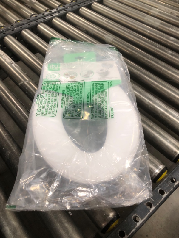 Photo 1 of Ingenuity: ity by Ingenuity Flip & Sit Potty Seat (White) – Easy to Set Up & Remove Potty Training Seat That Attaches to Adult Toilet Seat