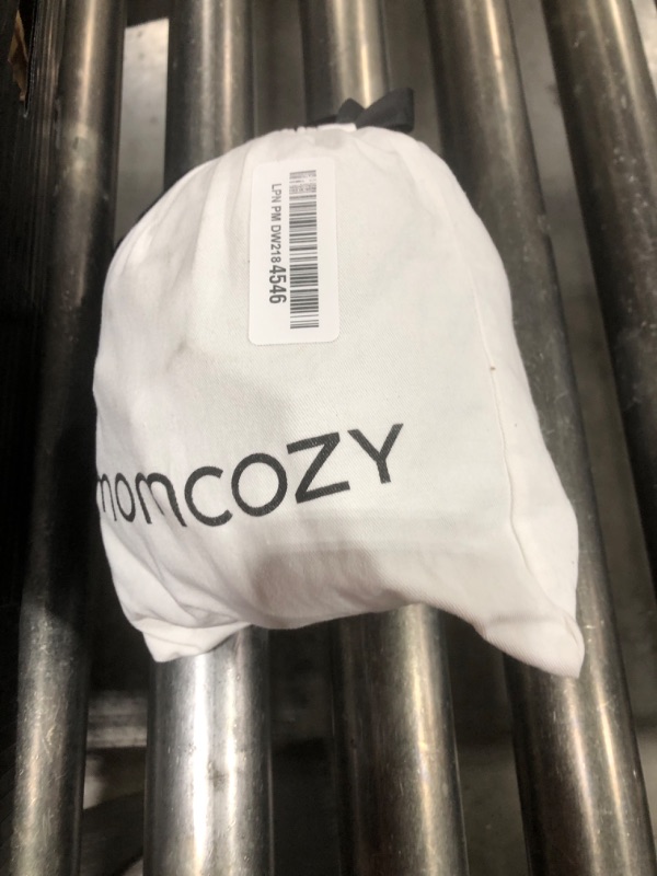 Photo 1 of Momcozy Adjustable Buckle Baby Wrap Carrier Cooling Air-Mesh, Easy to Wear Baby Carrier Sling, Baby Carriers Newborn to Toddler 8-35lbs, Suit for Waist 47-57inch,Plus Size Grey Green