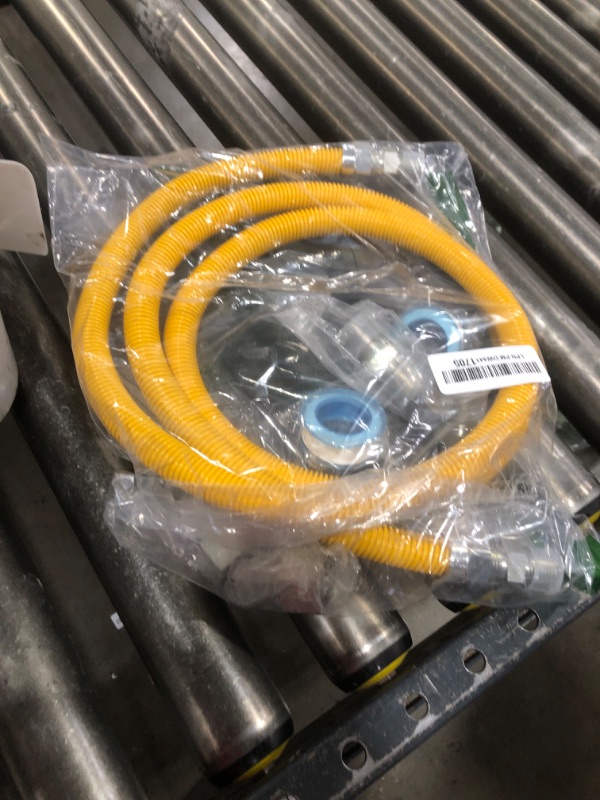 Photo 1 of 72" Dryer Gas Line Hose/Appliance 3/4 Flexible Natural Gas Line with Connector 1/2" MIP 1/2"FIP 3/4"MIP Fitting,5/8" OD(1/2" ID) Gas Range Connector Kit for Gas Stove,Dryer,Water Heater-by MIFLUS