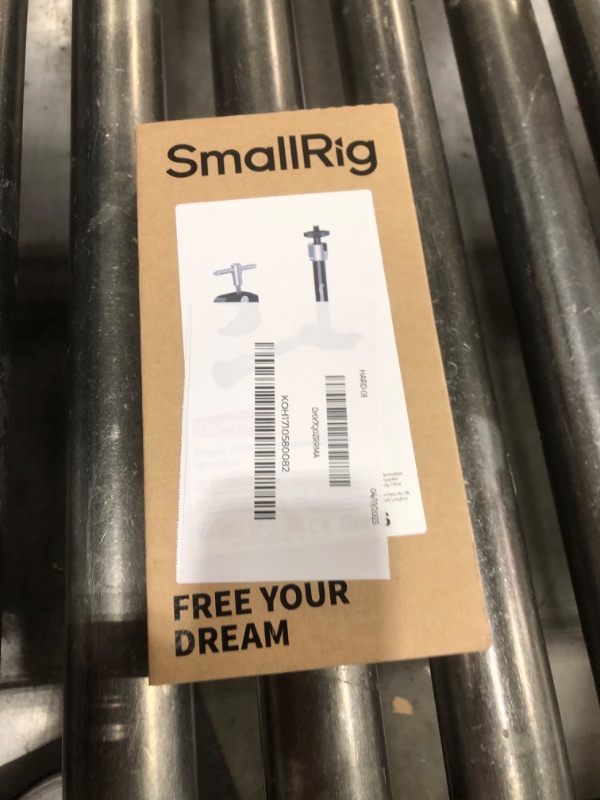 Photo 1 of SMALLRIG Clamp w/ 1/4" and 3/8" Thread and 9.8 Inches Adjustable Friction Power Articulating Magic Arm with 1/4" Thread Screw for LCD Monitor/LED Lights - KBUM2732B
