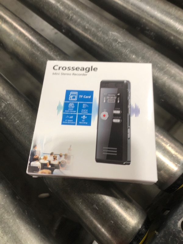 Photo 1 of 64GB Digital Voice Activated Recorder with Playback - 4552 Hours Audio Recording Device, 3072Kpbs HD Dual MIC Tape Recorder Device for Lecture A-B Repeat, MP3 Player,?64GB TF Card Included?