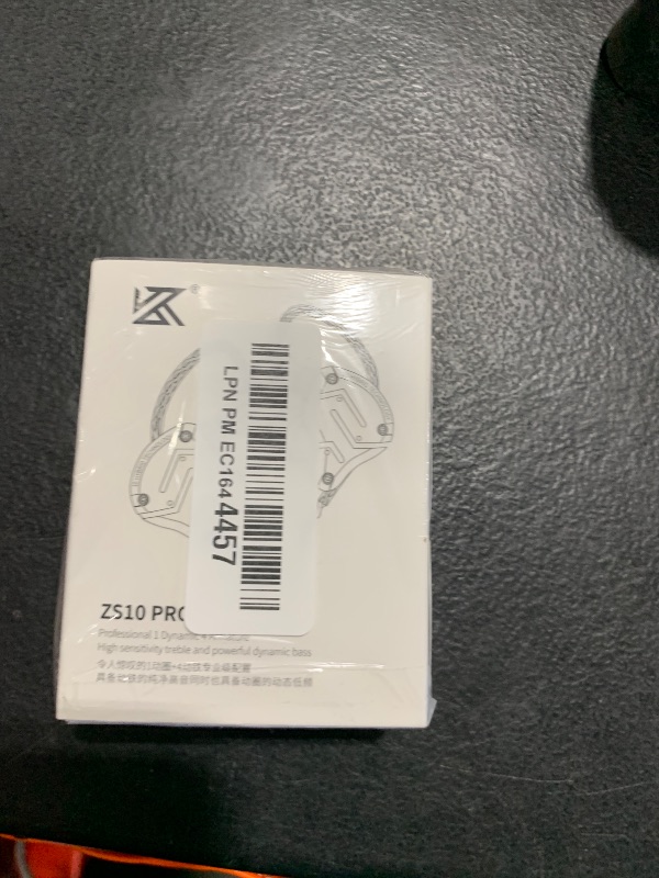 Photo 1 of Linsoul KZ ZS10 Pro, 4BA+1DD 5 Driver in Ear Monitor, HiFi Wired Earbuds, Gaming Earbuds, Hybrid IEM Earphones with Stainless Steel Faceplate, Detachable Cable for Musician(with Mic, Dark Black)