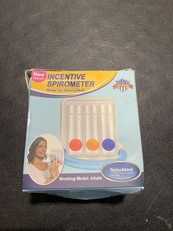 Photo 1 of Breathing Exercise Device for Lungs, Incentive Spirometer,Upgraded Capacity 1900cc/sec, Improves Breathing and Lung Function