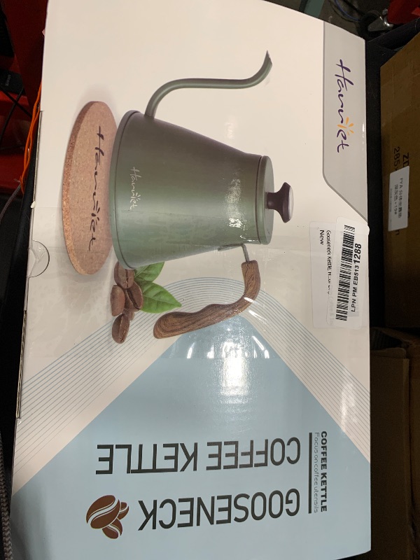 Photo 1 of Harriet Gooseneck Kettle, 37oz Pour Over Kettle for Stovetop, Coffee kettle with Thermometer, Stainless Steel Kettle with 3-Layer Base, Anti-Hot Handle, for Drip Coffee & Tea, Green