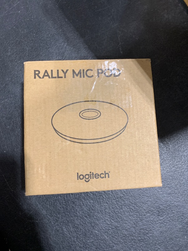 Photo 1 of Logitech Rally Mic Pod, Black, 0.8" x 4" x 4"