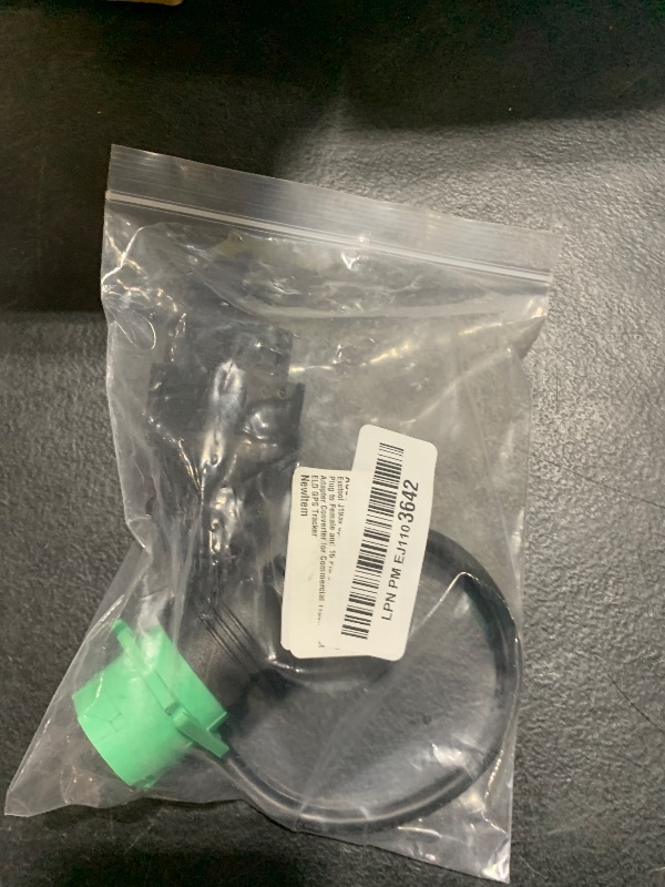 Photo 1 of Exctool J1939 Splitter 9 Pin Green Type 2 Male Plug to Female and 16 Pin OBD2 Y Cable Adapter Converter for Commercial Truck Fleet ELD GPS Tracker