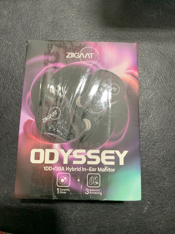 Photo 1 of Linsoul ZiiGaat Odyssey In–Ear Monitor, 1DD+3BA Hybrid IEM Earphone, Wired Gaming Earbuds, Professional Sound Isolating Inner-ear Monitors with Detachable IEM Cable for Bass-lovers Musician Audiophile