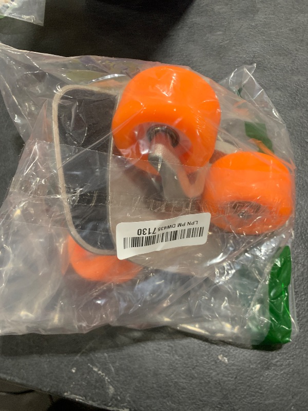 Photo 1 of JINCAO Orange Portable Roller Road Drift Skates Plate Anti-Slip Board Aluminum Truck with PU Wheels with ABEC-7 608 Bearings Medium