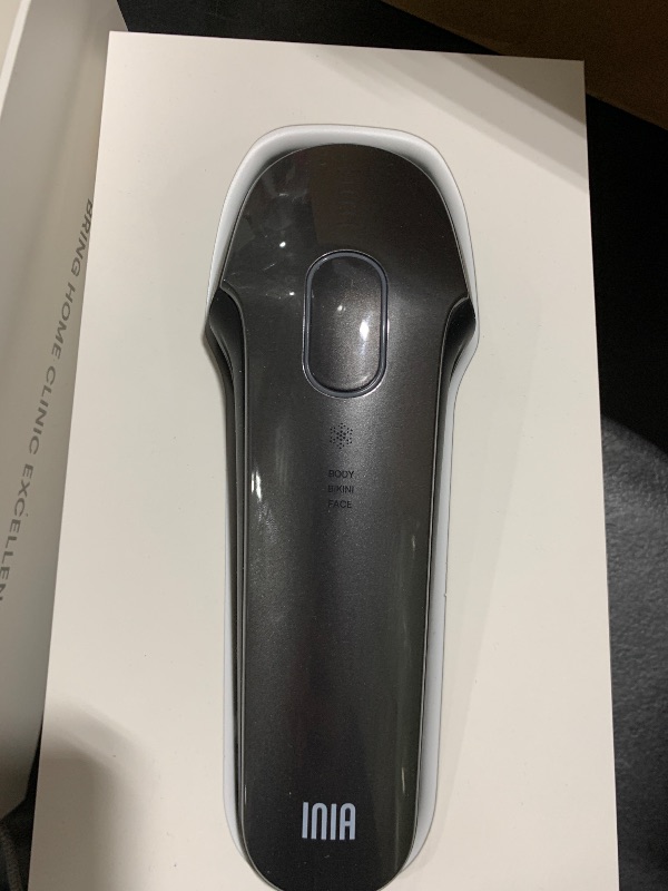 Photo 1 of INIA Laser Hair Removal with Ice-Cooling Care for Women and Men, Painless at-Home IPL Hair Remover for Coarse Hair in Bikini and All Body Areas, Latest Generation for Effective Results (Black)