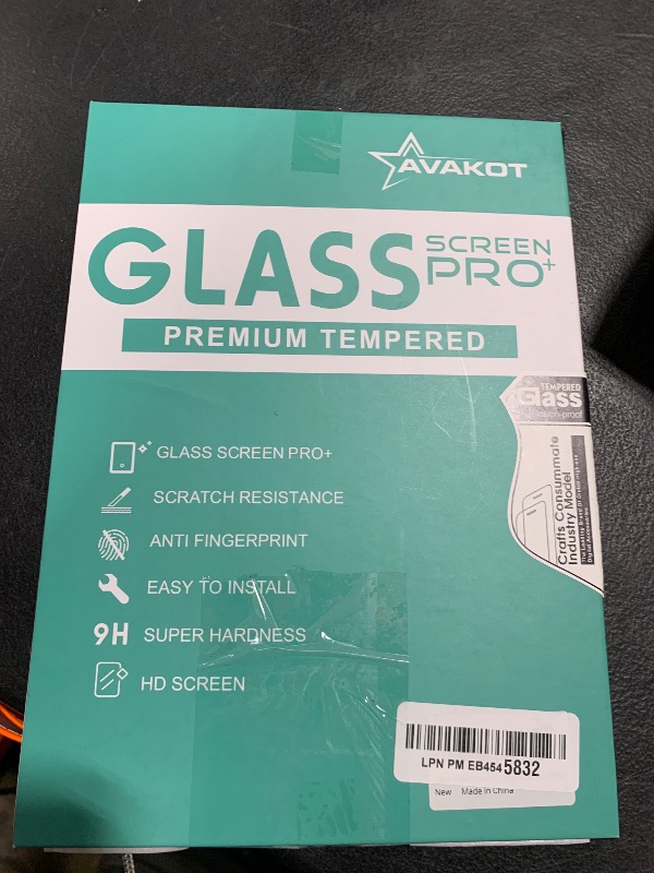 Photo 1 of avakot-2 Pack Screen Protector for iPad 6th Generation 9.7 Inch, Anti-Scratch Tempered Glass Film for iPad 5th Gen/Air 2/Air 1/Pro 9.7, Touch Sensitive Tempered Glass Screen Protector for iPad 9.7