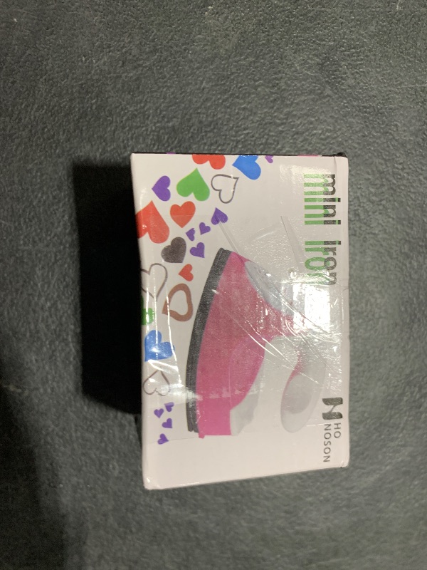 Photo 1 of Honoson Mini Craft Iron Mini Heat Press Small Portable Tiny Iron with Charging Base Accessories for Fuse Beads Patch DIY Shoes T-shirts Heat Transfer Vinyl Projects(Light Pink)