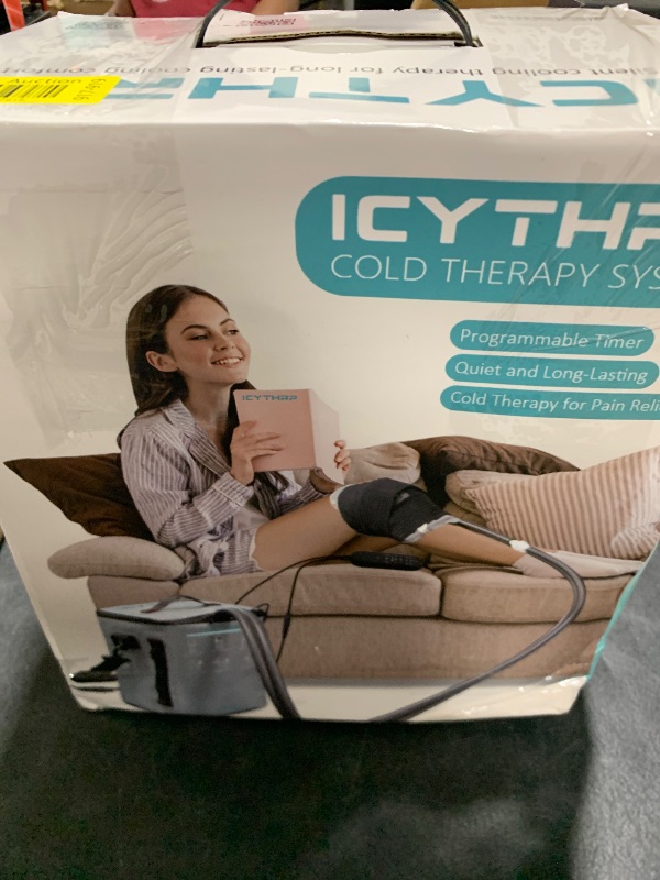 Photo 1 of ICYTHRP Cold Therapy Machine with Programmable Timer, Portable Ice Machine for Knee After Surgery, Knee Replacement Recovery System for Pain Relief w/Compression Pad for Shoulder, Hip and Ankle