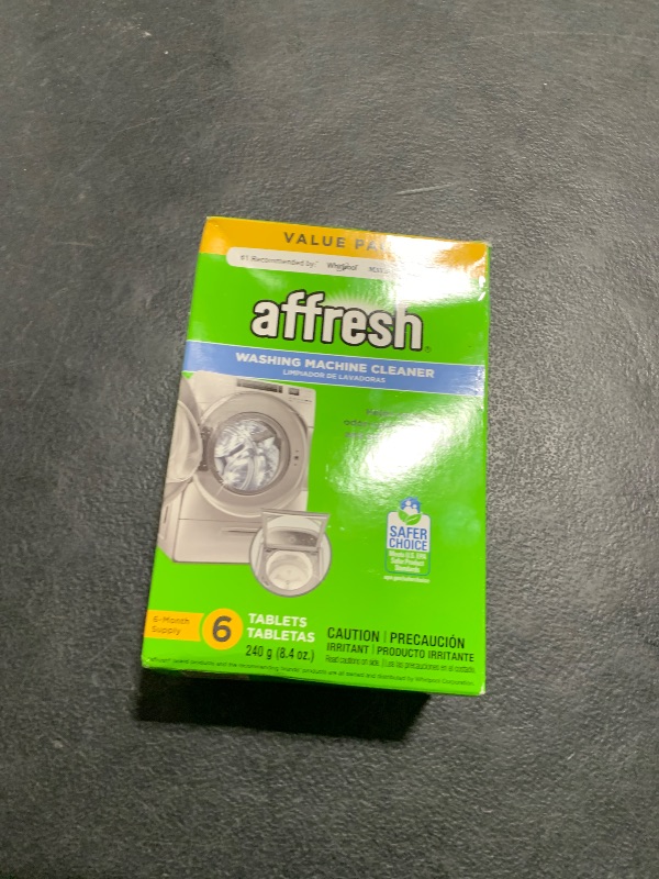 Photo 1 of Affresh Washing Machine Cleaner, Cleans Front Load and Top Load Washers, Including HE, 6 Tablets