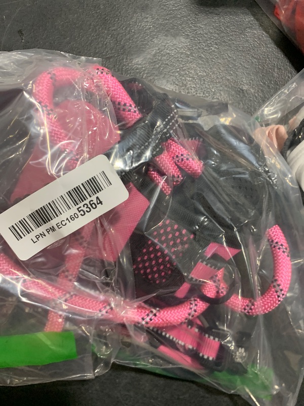 Photo 1 of NESTROAD No Pull Dog Harness,Adjustable Oxford Dog Vest Harness with Leash,Reflective No-Choke Pet Harness with Easy Control Soft Handle for Small Dogs(Small,Pink)