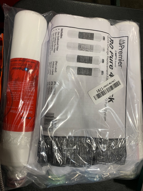 Photo 1 of PREMIER RO PURE PACK-Watts Premier 1R-1Y-1B-1G RO-Pure Push Button Replacement Filter Kit