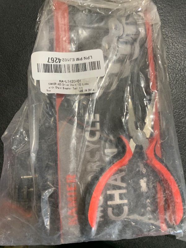 Photo 1 of Kamier  Drive Chain 132 Links with Chain Breaker Tool for 70cc 90cc 110cc 125cc TaoTao Coolster Apollo Roketa Kazuma SSR Chinese 4 Wheeler ATV Quad Pit Dirt Bike Go Kart Mini Bike Heavy Duty Parts